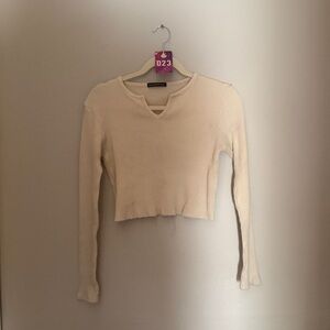 Brandy Melville Cream Crop Top